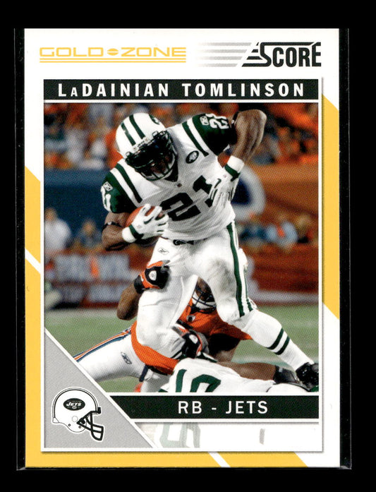 2011 Score Gold Zone #204 LaDainian Tomlinson (New York Jets)