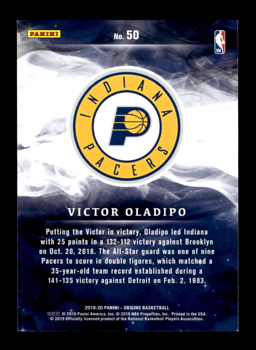 2019-20 Panini Origins #50 Victor Oladipo (Indiana Pacers)