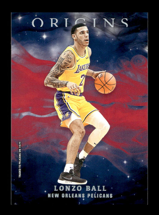2019-20 Panini Origins Red #43 Lonzo Ball (New Orleans Pelicans)