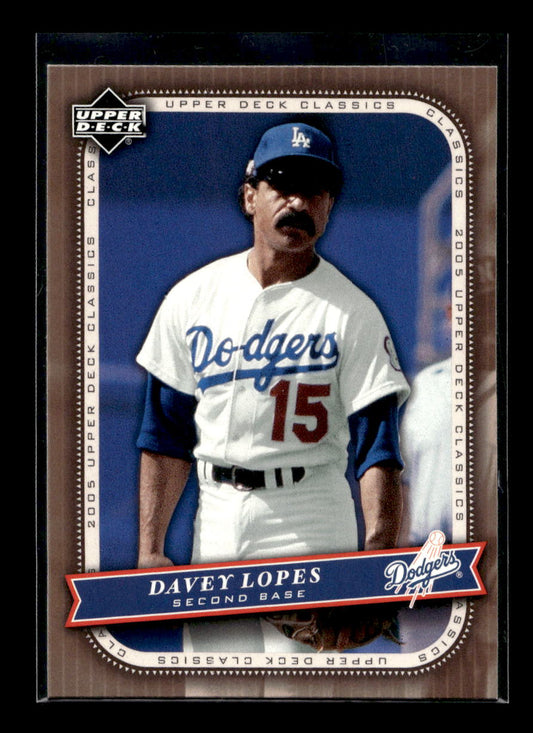2005 Upper Deck Classics #25 Davey Lopes (Los Angeles Dodgers)