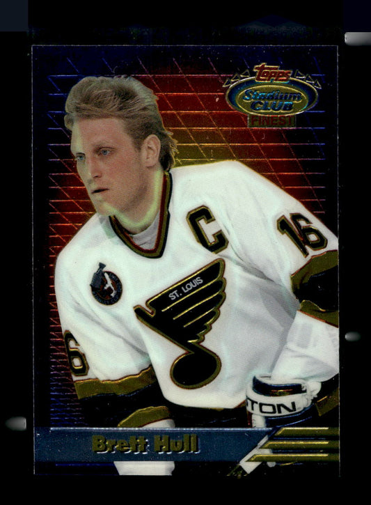 1993-94 Stadium Club Finest Inserts #3 Brett Hull (St. Louis Blues)