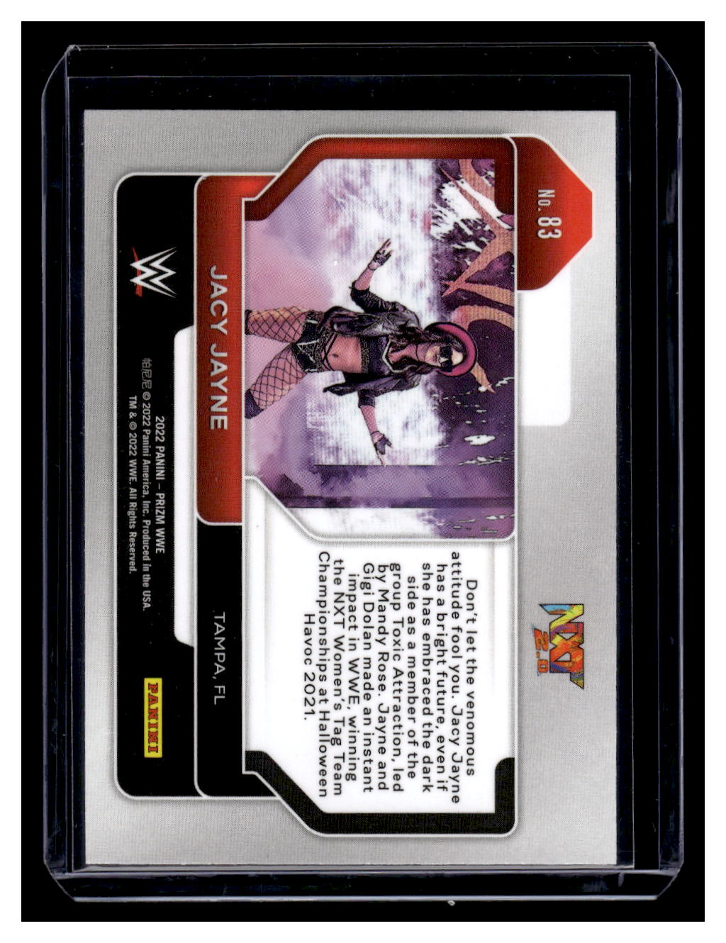 2022 Panini Prizm WWE Jacy Jayne Rookie RC #83