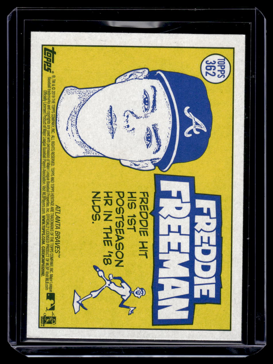 2019 Topps Heritage "Sporting News" #362 Freddie Freeman (Atlanta Braves)