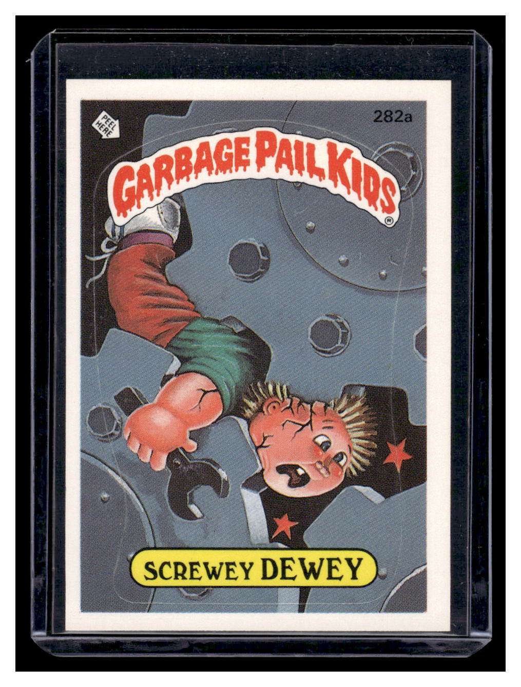 1987 Topps Garbage Pail Kids Screwy Dewey #282a