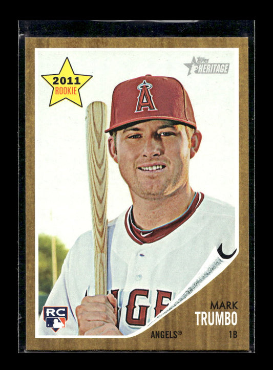 2011 Topps Heritage #404 Mark Trumbo Rookie (Los Angeles Angels)