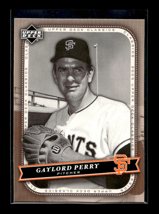 2005 Upper Deck Classics #37 Gaylord Perry (San Francisco Giants)