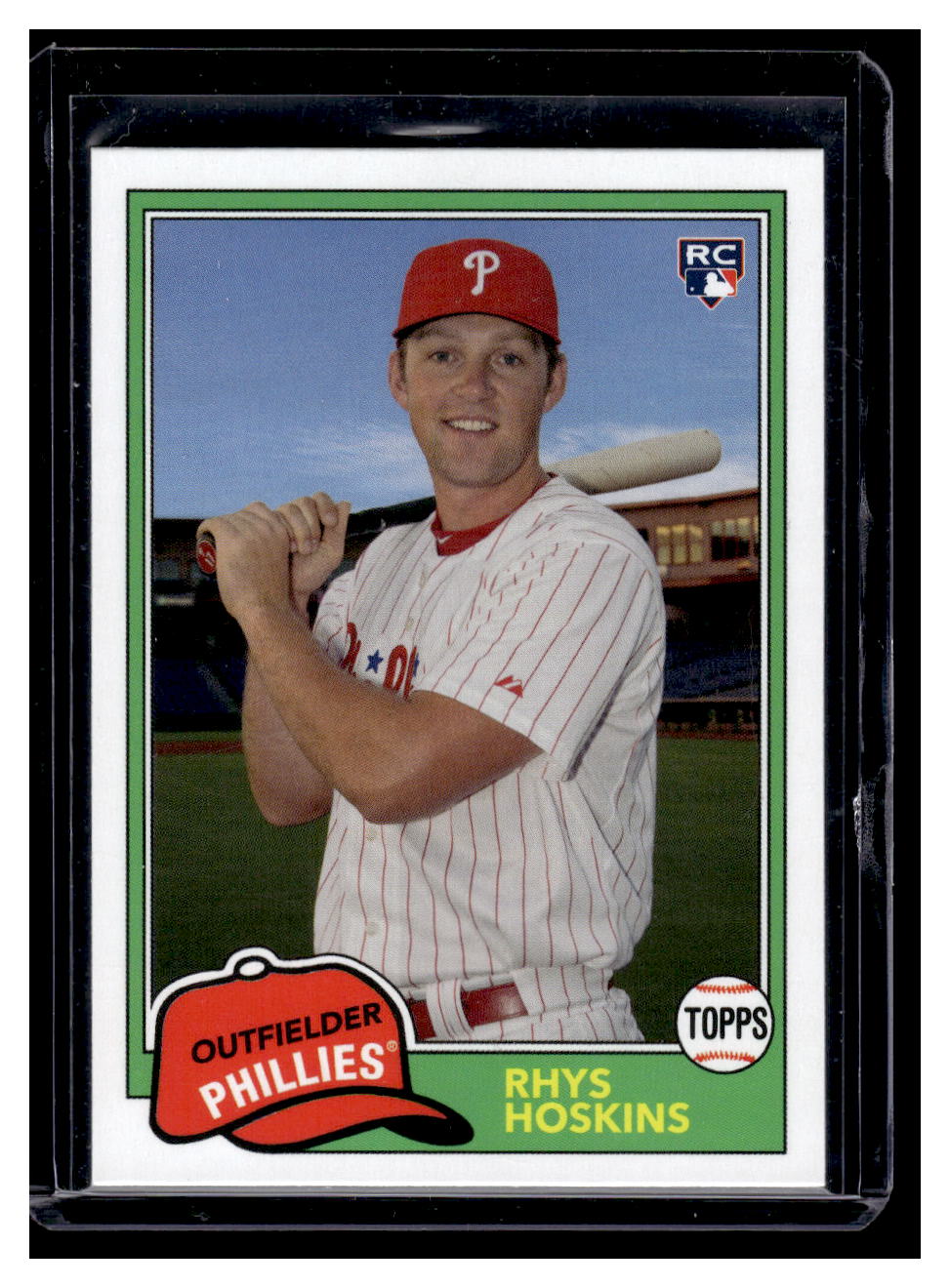 2018 Topps Archives #217 Rhy Hoskins Rookie RC (Philadelphia Phillies)