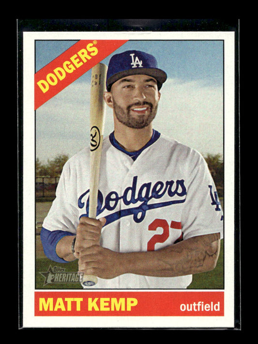 2015 Topps Heritage #75 Matt Kemp (Los Angeles Dodgers)