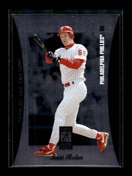 1997 Donruss Elite Turn of the Century #5 Scott Rolen #'d /3500 (Philadelphia Phillies)