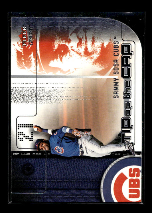 2002 Fleer Genuine Tip of the Cap #17 Sammy Sosa (Chicago Cubs)