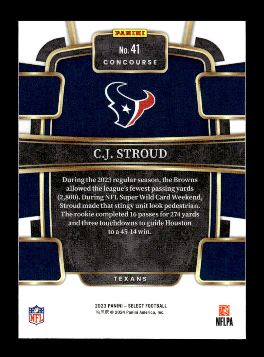 2023 Select #41 CJ Stroud Rookie (Houston Texans)