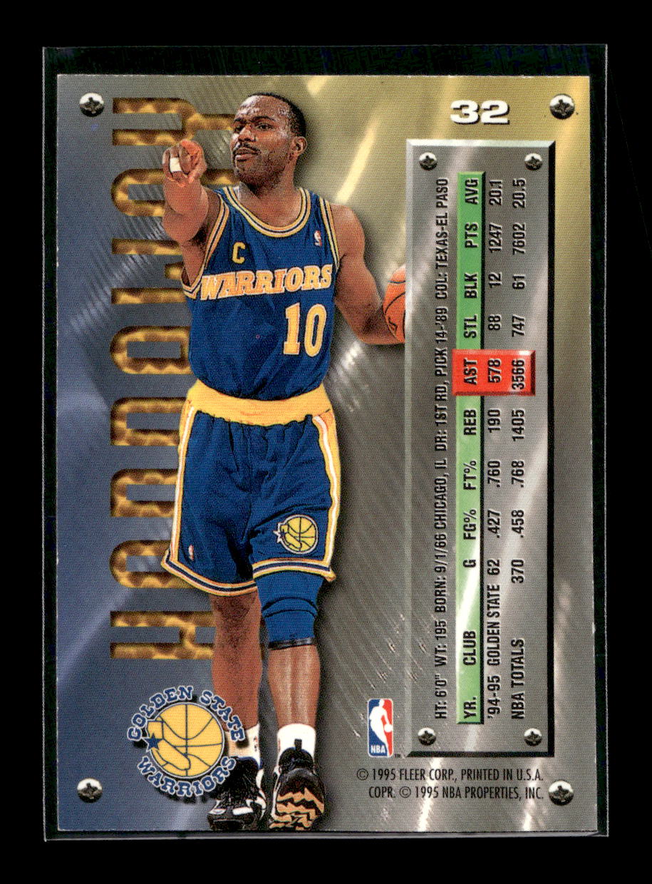 1995-96 Metal #32 Tim Hardaway (Golden State Warriors)