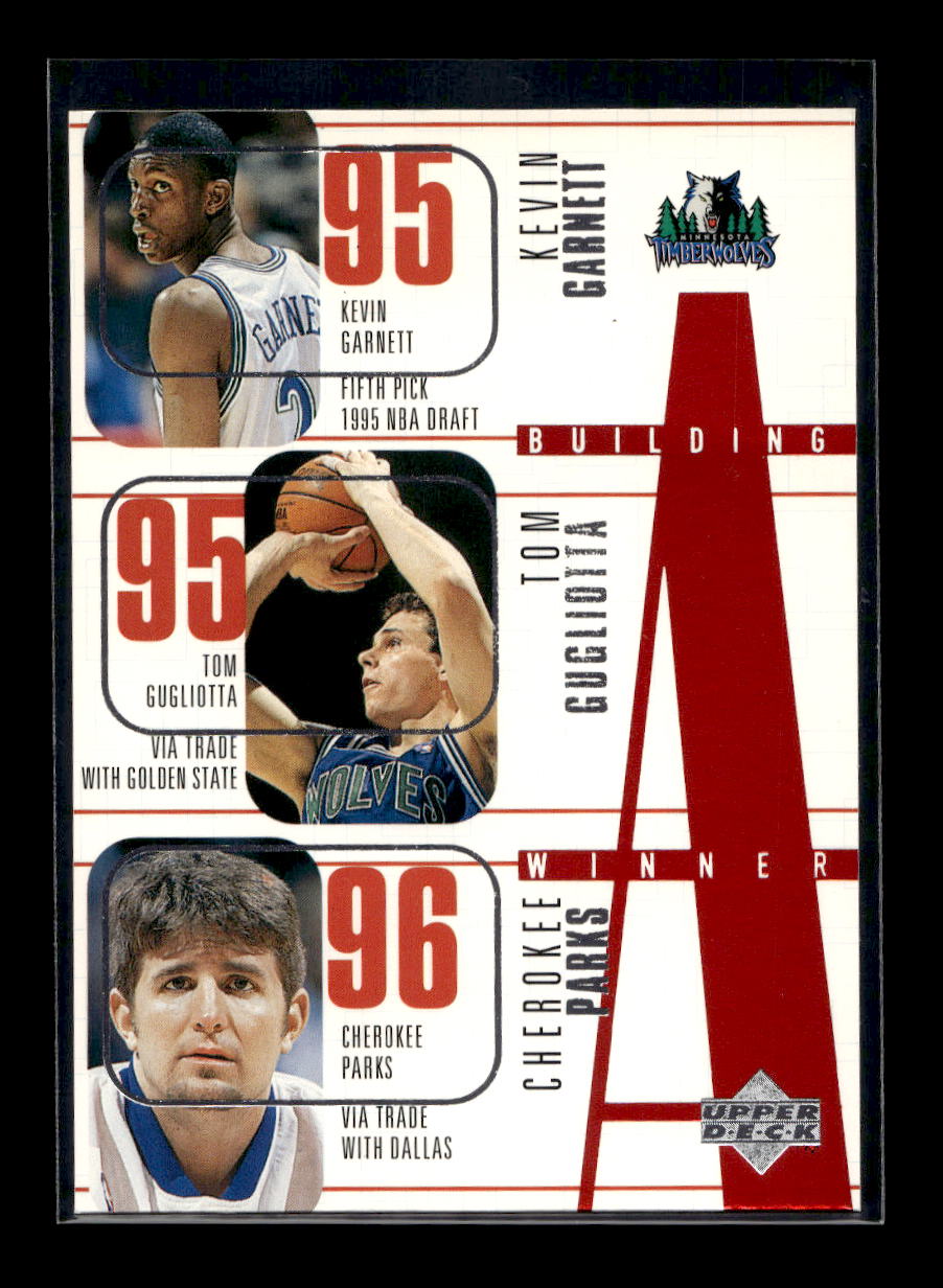 1996-97 Upper Deck #151 Kevin Garnett/Tom Gugliotta/Cherokee Parks/Terry Porter/Doug West (Minnesota Timberwolves)