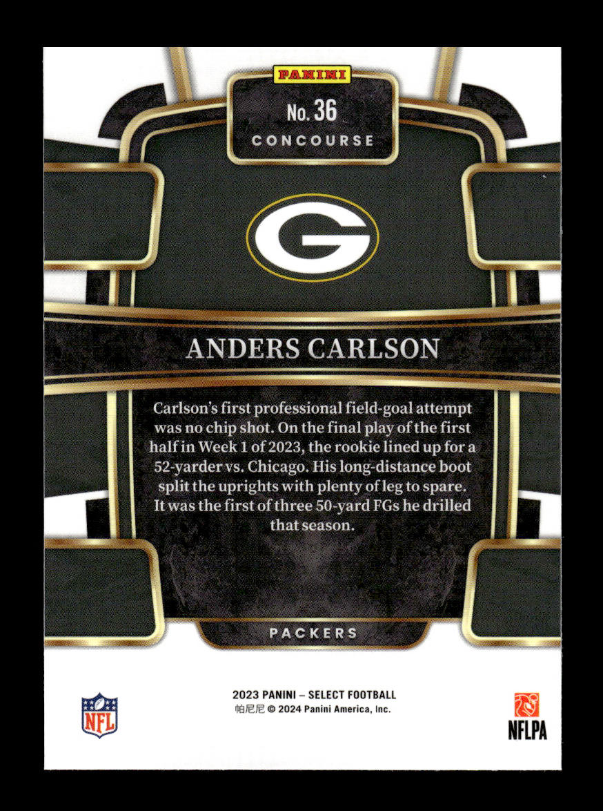 2023 Select #36 Anders Carlson Rookie (Green Bay Packers)