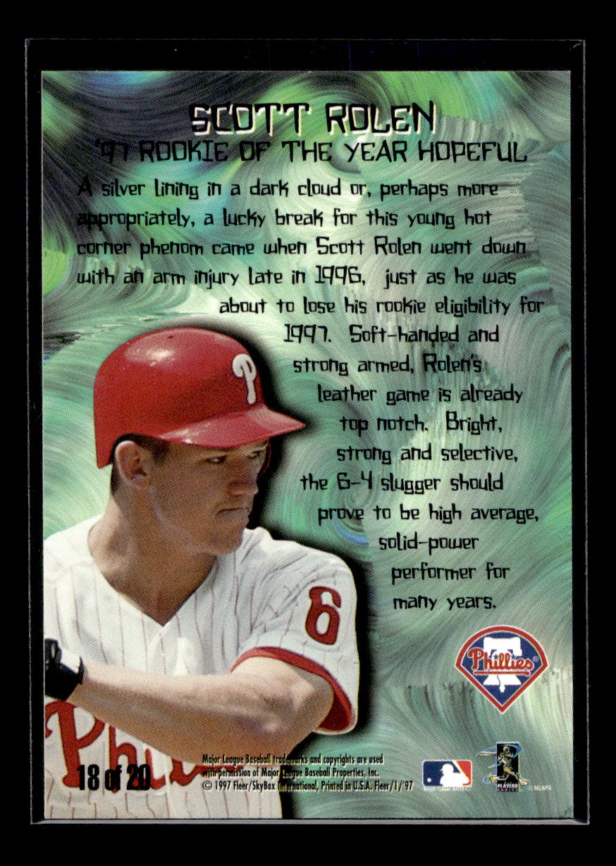 1997 Fleer Rookie Sensations #18 Scott Rolen (Philadelphia Phillies)
