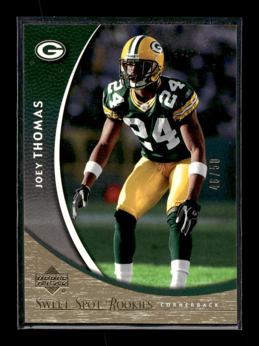 2004 Sweet Spot Gold #189 Joey Thomas Rookie #'d /50 (Green Bay Packers)