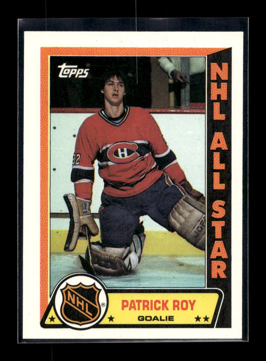 1989-90 Topps Sticker Inserts #6 Patrick Roy (Montreal Canadiens)