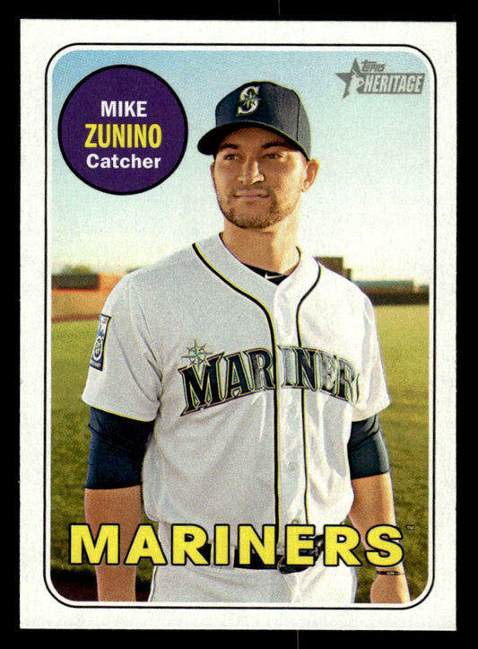 2018 Topps Heritage #85 Mike Zunino (Mariners)